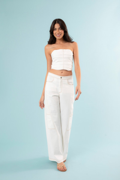 Calça Poliana Off White