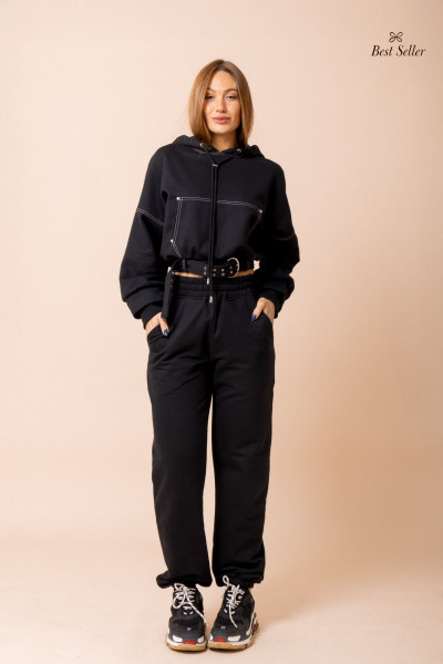 Calça De Moletom Básica Preto