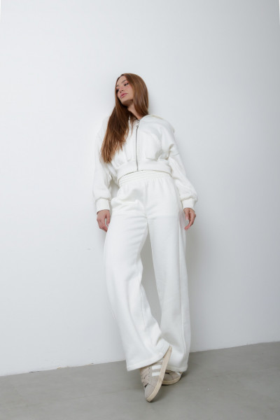 Calça Gina Moletom Off White
