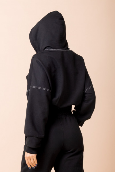 Blusa moletom Capuz Preto
