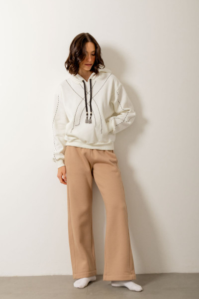 Calça Gina Moletom Caqui
