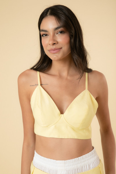 Cropped Vasti Amarelo