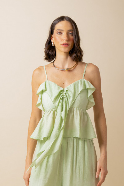 Blusa Babados Lui Verde