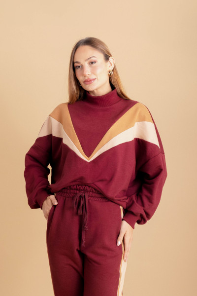 Blusa Moletom Cozy Vinho