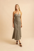 Vestido Elastico Pulse Verde Militar