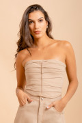 Blusa Flicker Bege