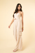 Calça Olivia Flat Ice Bege