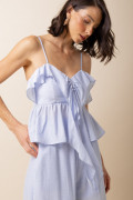 Blusa Babados Lui Azul
