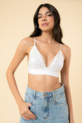 Top Paetê Iara Off White