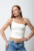 Blusa Fran Canelada Manteiga