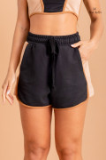 Shorts Moletom Cozy Preto