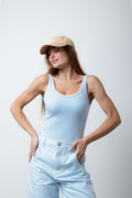 Body Malha Track Azul