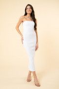 Vestido Elis Canelado Off White