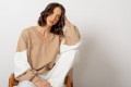 Blusa Anne Moletom Bege
