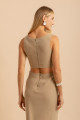 Vestido Nó Bruma Bege