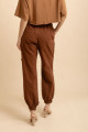 Calça Jogger Bordada Echo Marrom