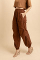 Calça Jogger Bordada Echo Marrom