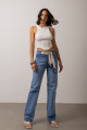 Regata Agata Canelada Off White