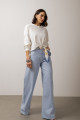 Blusa Cora Meia Malha Off White