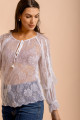 Camisa Raglan Renda Dalia Branca