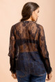 Camisa Raglan Renda Dalia Preta