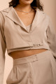 Blazer Cropped Nômade Areia 