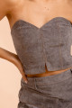 Corset Latte Cinza