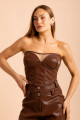 Corset Tomará Que Caia Livia Marrom