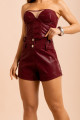 Shorts Cós Duplo Lívia Vinho