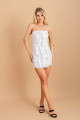 Vestido T.Q.C Babados Ariele Branco