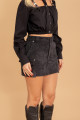 Shorts Saia Latte Preto