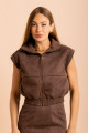 Jaqueta Bomber Velvet Marrom 