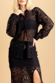 Camisa Ampla Lace Preta