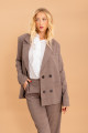 Blazer Amplo Vichy Marrom 