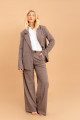 Blazer Amplo Vichy Marrom 