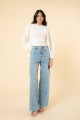 Cardigan Clarissa Tricô Off White