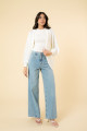 Cardigan Clarissa Tricô Off White
