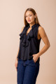  Blusa Babado Breeze Preta