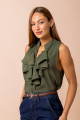 Blusa Babado Breeze Verde