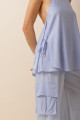 Blusa Amarração Lui Azul
