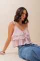 Blusa Babado Ava Rosa