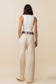 Calça Pantalona Plum Bege