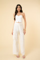 Calça Olivia Flat Ice Off White