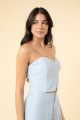 Cropped Olivia Flat Ice Azul