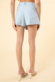Shorts Saia Olivia Flat Ice Azul 
