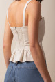 Blusa Babados Sand Bege