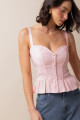 Blusa Babados Sand Rosa