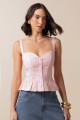 Blusa Babados Sand Rosa