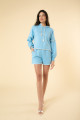 Shorts Livia Moletom Azul