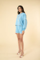 Shorts Livia Moletom Azul